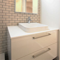 住宅リフォーム、おしゃれな洗面台です。